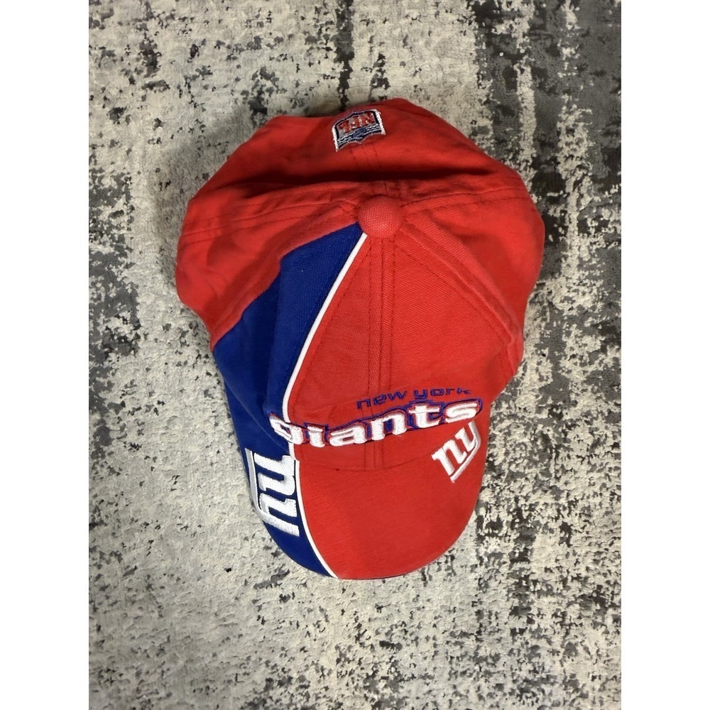 New York Giants Reebok NFL Pro Line Hat Red Blue Adjustable Cap Vintage Y2K - Picture 9 of 9